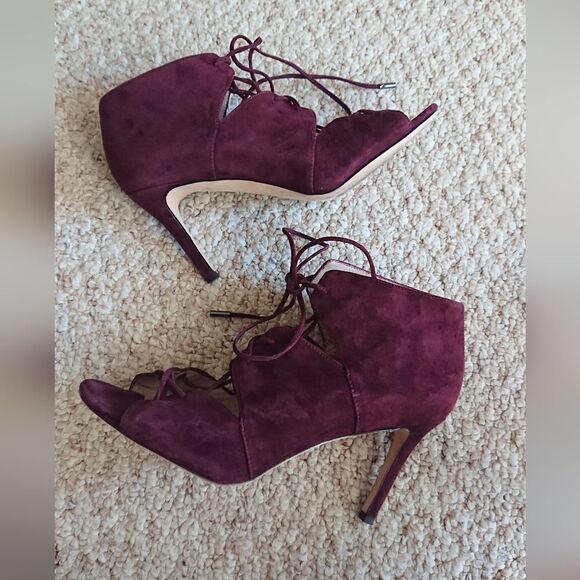 Via Spiga Vibe in deep burgundy Heels size 8M - Picture 1 of 12